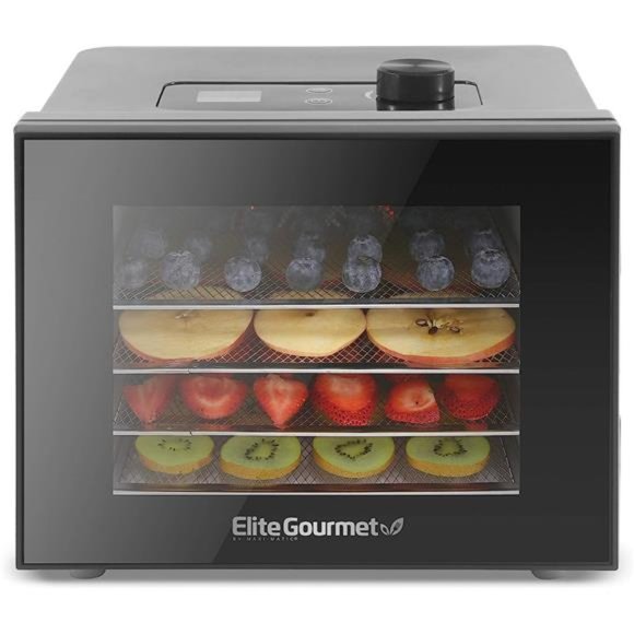 Elite Gourmet Food Dehydrator Stainless Steel Trays Food Dehydrator